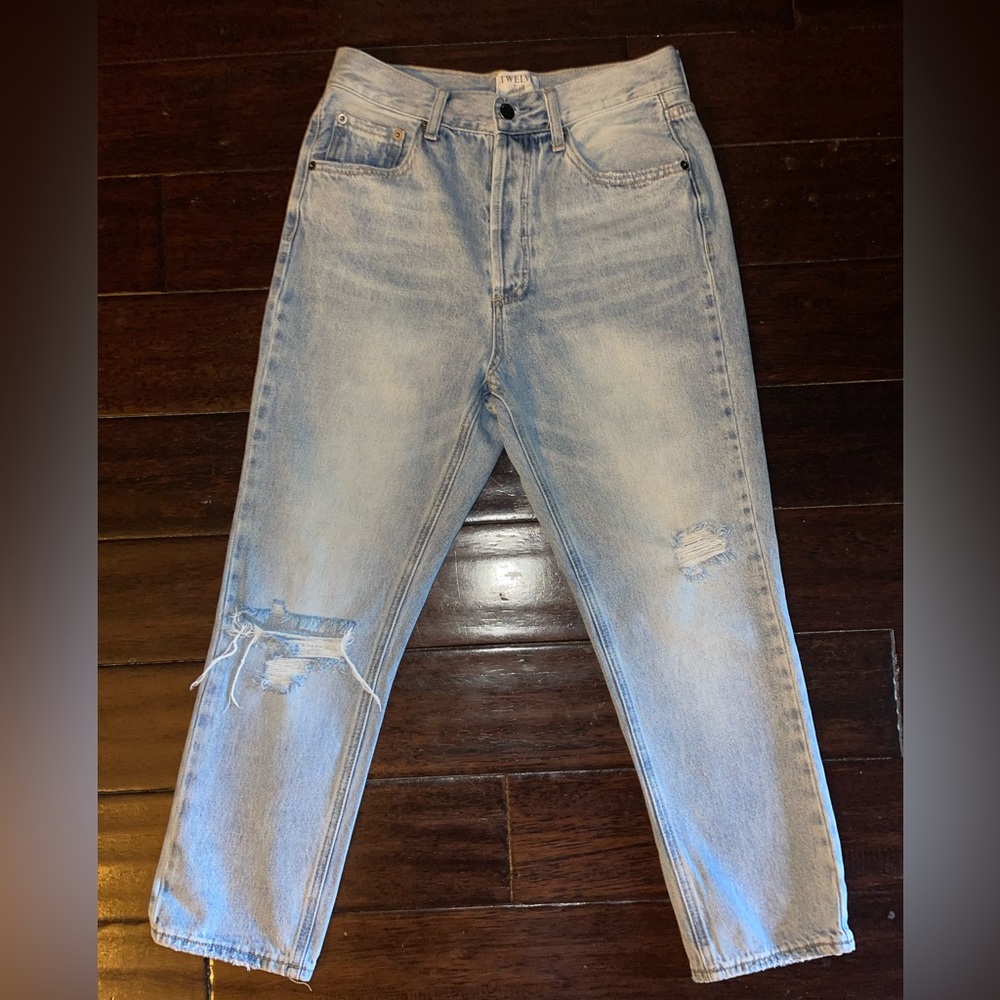 Women’s Twelve on Twelfth high rise relaxed distressed jeans